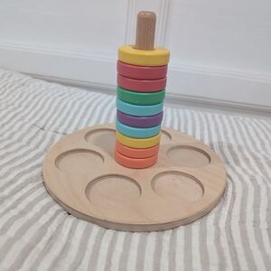 LOVEVERY Wooden Stacking Ring Toy